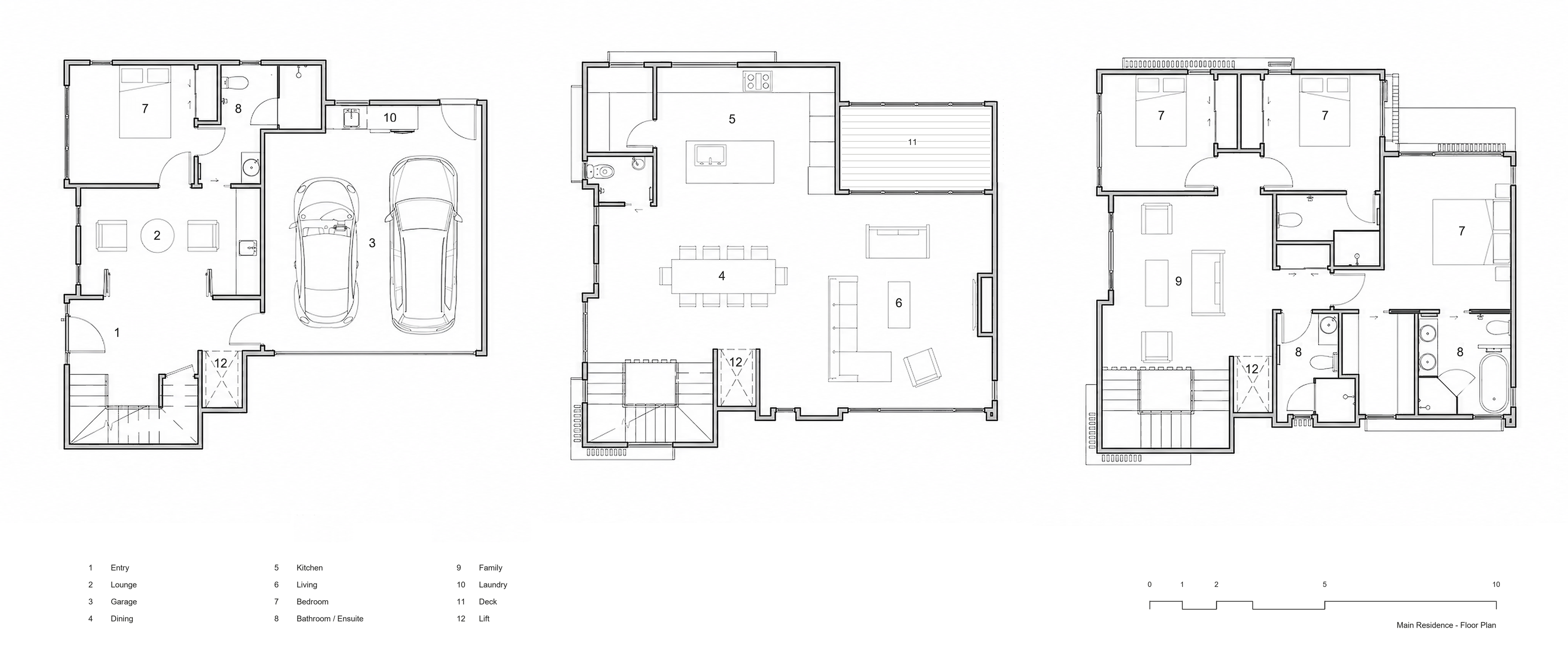 Floor plans for the Mt Eden project.